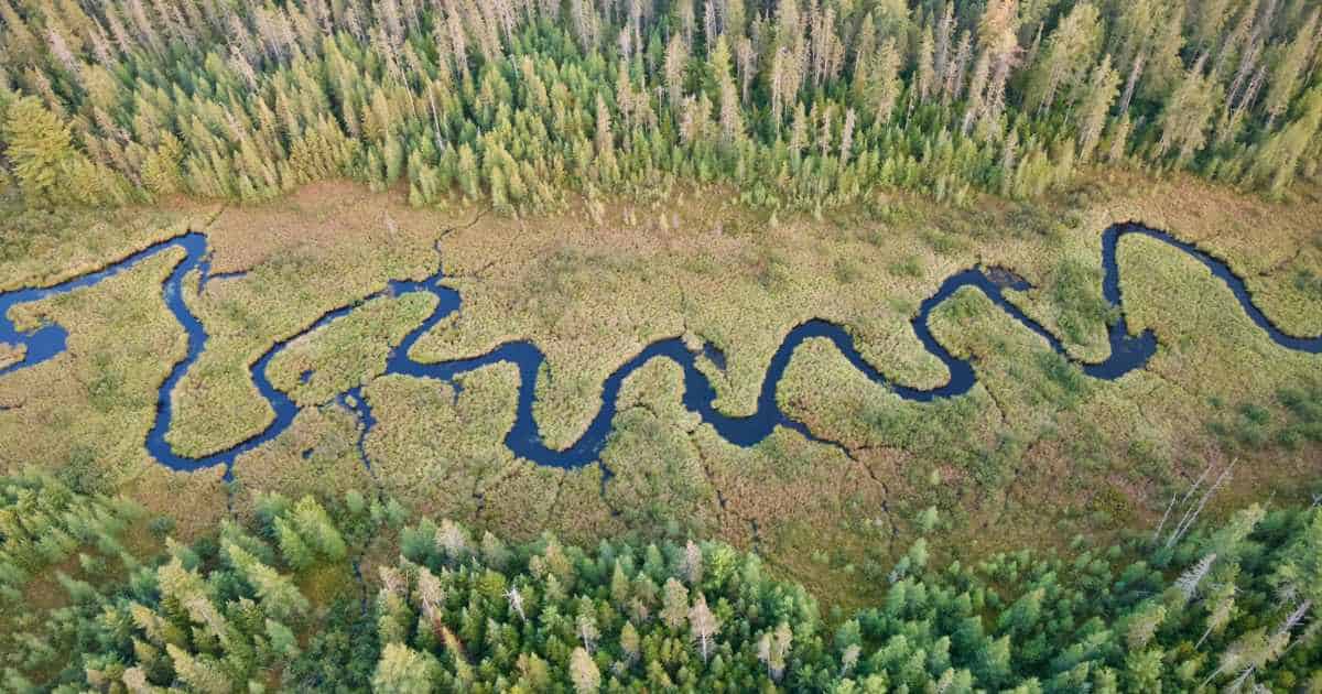 A winding river represents the seemingly unnecessary processes organizations undertake that lead to problems. 